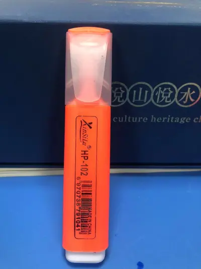 Fluorescent Flat Head Highlighter Marker Pen for Students