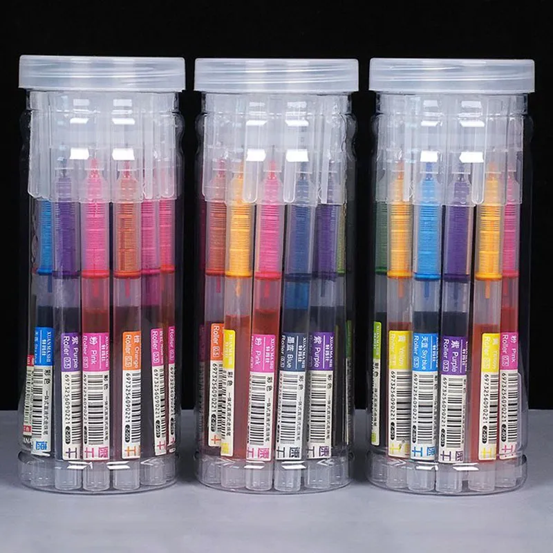 Multicolor Liquid Quick-Drying Gel Pen 0.5mm Student Ballpoint Stationery