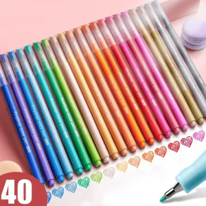 Hand-Account Pen Multicolor Morandi Fiber Pen Fineliners 0.4Mm