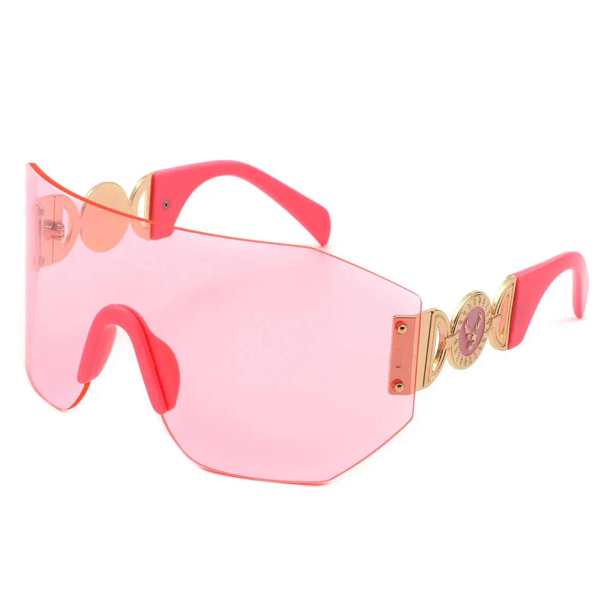 Simple Unisex Y2K Large Riding Windproof Sunglasses