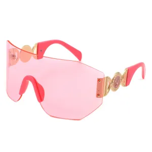 Simple Unisex Y2K Large Riding Windproof Sunglasses