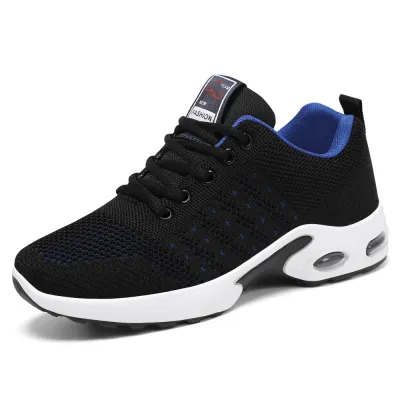 Men Fashion Casual Commuter Lace-Up Thick-Soled Mesh Sneakers