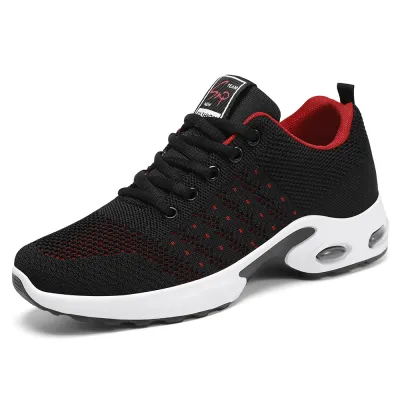 Men Fashion Casual Commuter Lace-Up Thick-Soled Mesh Sneakers