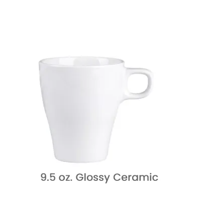 White Ceramic Mug Custom Logo Print