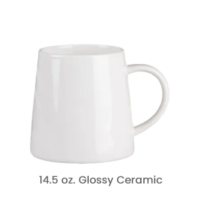 White Ceramic Mug Custom Logo Print
