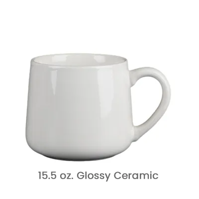 White Ceramic Mug Custom Logo Print