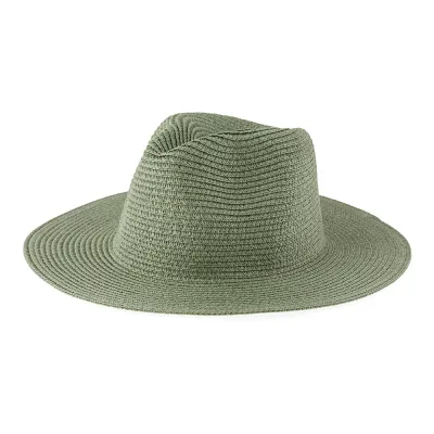 Women Fashion Solid Color Straw Woven Sunscreen Hat