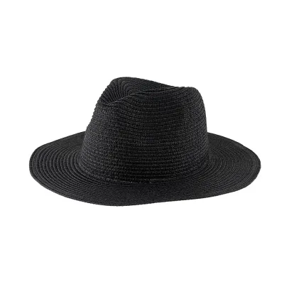 Women Fashion Solid Color Straw Woven Sunscreen Hat
