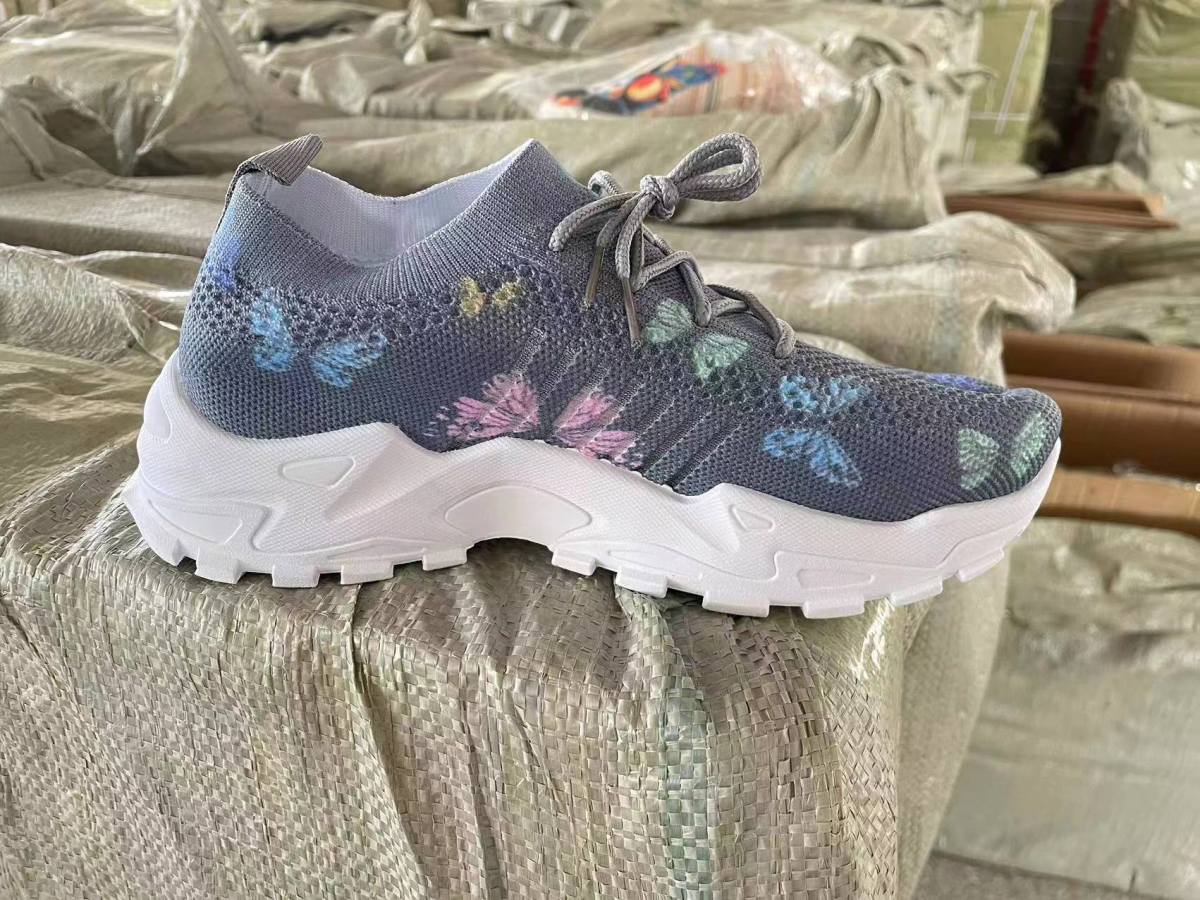 Wholesale Women Fashion Casual Mesh Breathable Lace-Up Thick