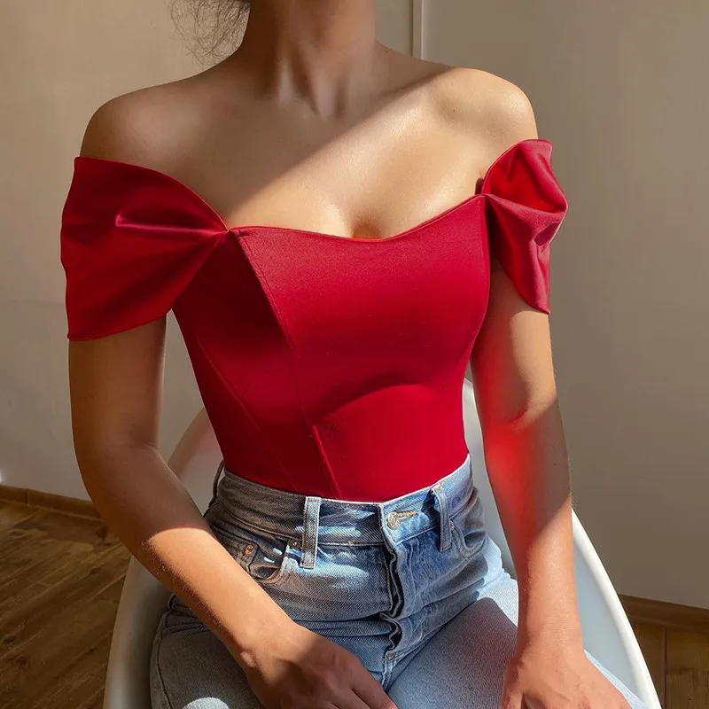 Women Sade Fabric Slim Fit Street Hipster Crop Top Corset