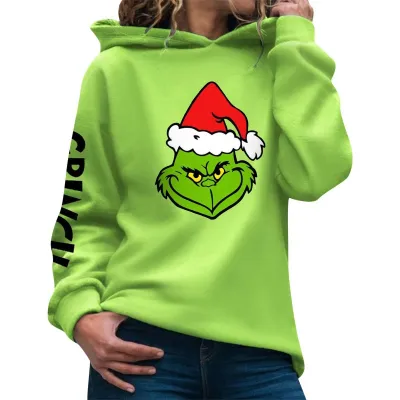 Christmas Women Creative Print Pullover Hoodie