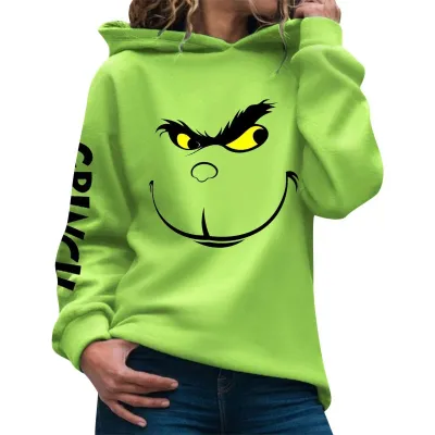 Christmas Women Creative Print Pullover Hoodie