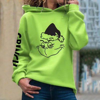 Christmas Women Creative Print Pullover Hoodie