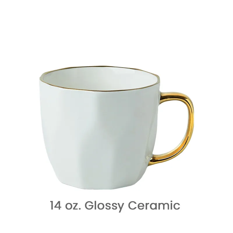 Creative Simple Diamond Cup Nordic Modern Geometric Ceramic Coffee Mug Custom