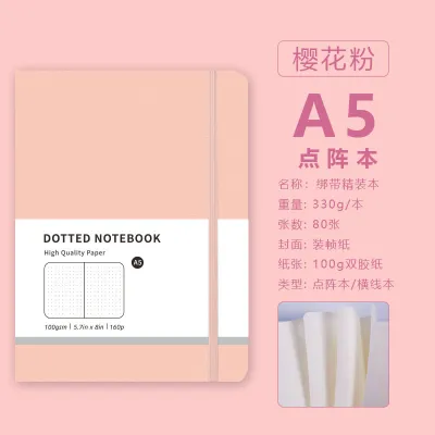 Macaron Imitation Leather Dot Matrix A5 Creative Trend Notepad Business Handbook Notebook