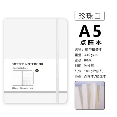 Macaron Imitation Leather Dot Matrix A5 Creative Trend Notepad Business Handbook Notebook