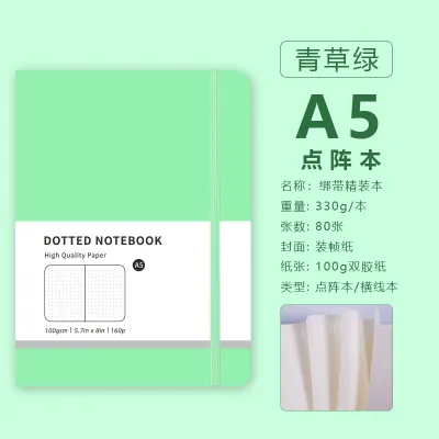 Macaron Imitation Leather Dot Matrix A5 Creative Trend Notepad Business Handbook Notebook