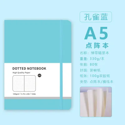 Macaron Imitation Leather Dot Matrix A5 Creative Trend Notepad Business Handbook Notebook
