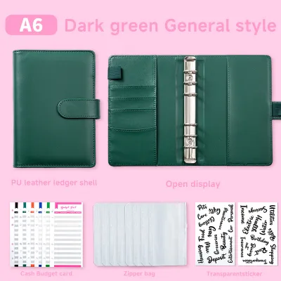 Loose-Leaf Notebook A6 Macaron Cash Budget Creative Hand Ledger Binder