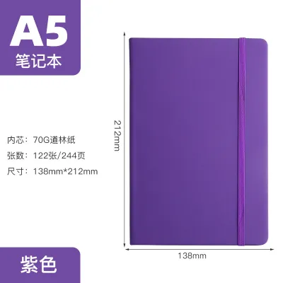 A5 Business Elastic Band Notepad Office Student Stationery