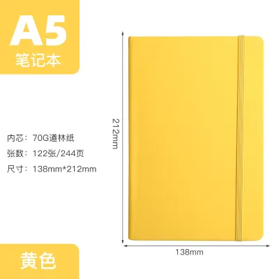 A5 Business Elastic Band Notepad Office Student Stationery