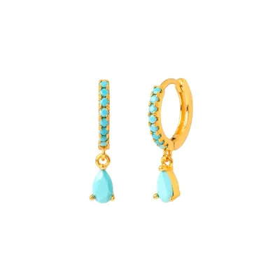 Women's Multicolor Zircon Diamond Geometric Earrings Copper Fashion Commuter