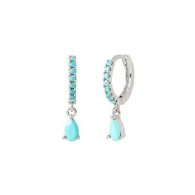 Women's Multicolor Zircon Diamond Geometric Earrings Copper Fashion Commuter
