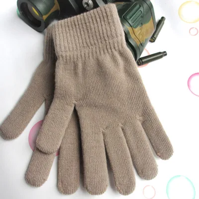 Neutral Fashion Cold Warm Knitted Acrylic Gloves