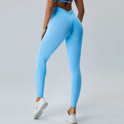 Women Yoga High Waist Quick-Dry Nylon Sports Leggings