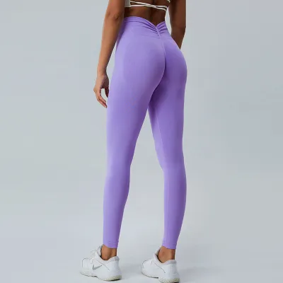 Women Yoga High Waist Quick-Dry Nylon Sports Leggings