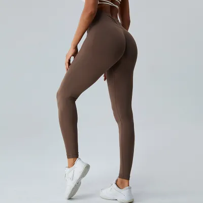 Women Yoga High Waist Quick-Dry Nylon Sports Leggings