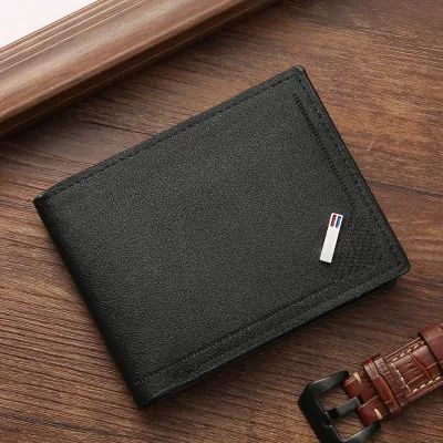 Men Fashionable Simple Multi-Card Large Capacity Horizontal PU Leather Wallet