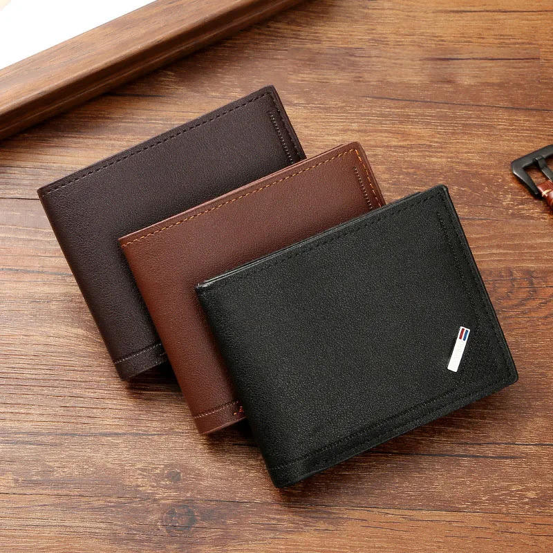 Men Fashionable Simple Multi-Card Large Capacity Horizontal PU Leather Wallet