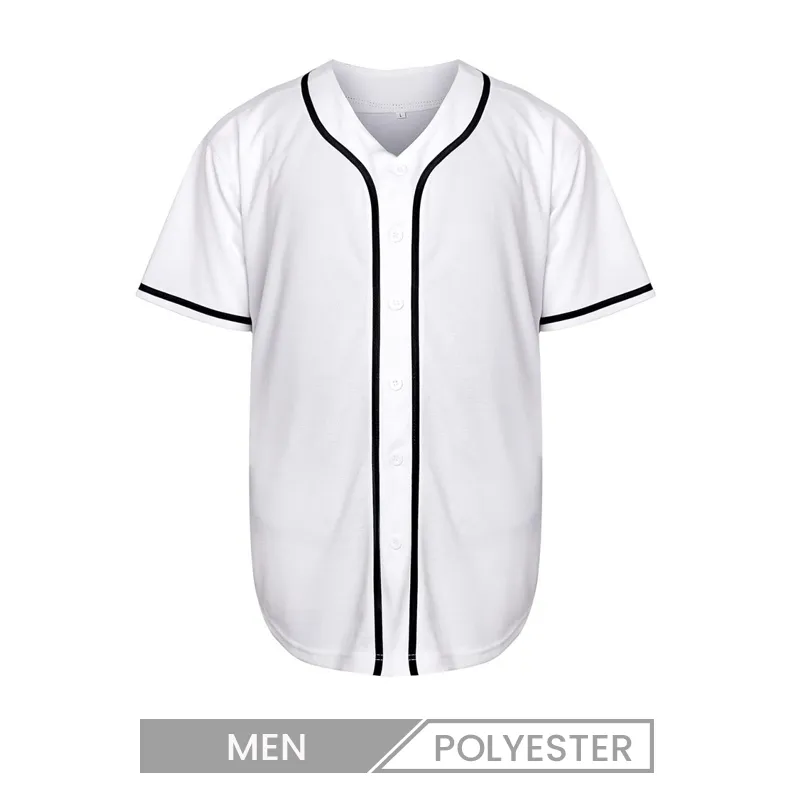 Custom Men Casual Loose Baseball Jerseys