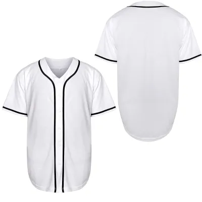 Custom Men Casual Loose Baseball Jerseys