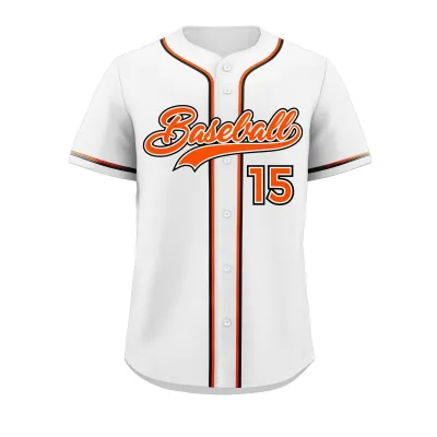 Custom Men Printed Single-Breasted Baseball Jerseys