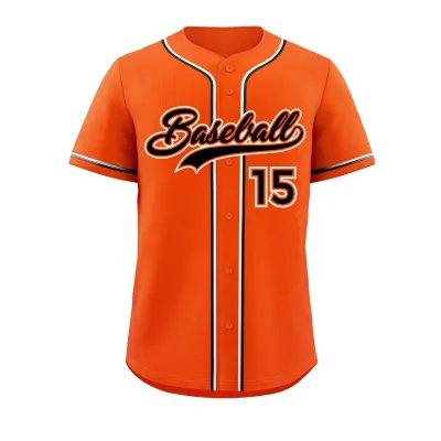 Custom Men Printed Single-Breasted Baseball Jerseys