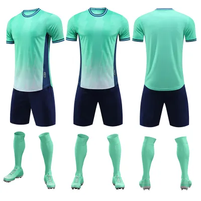 Custom Men Gradient Color Contrast Soccer Jerseys