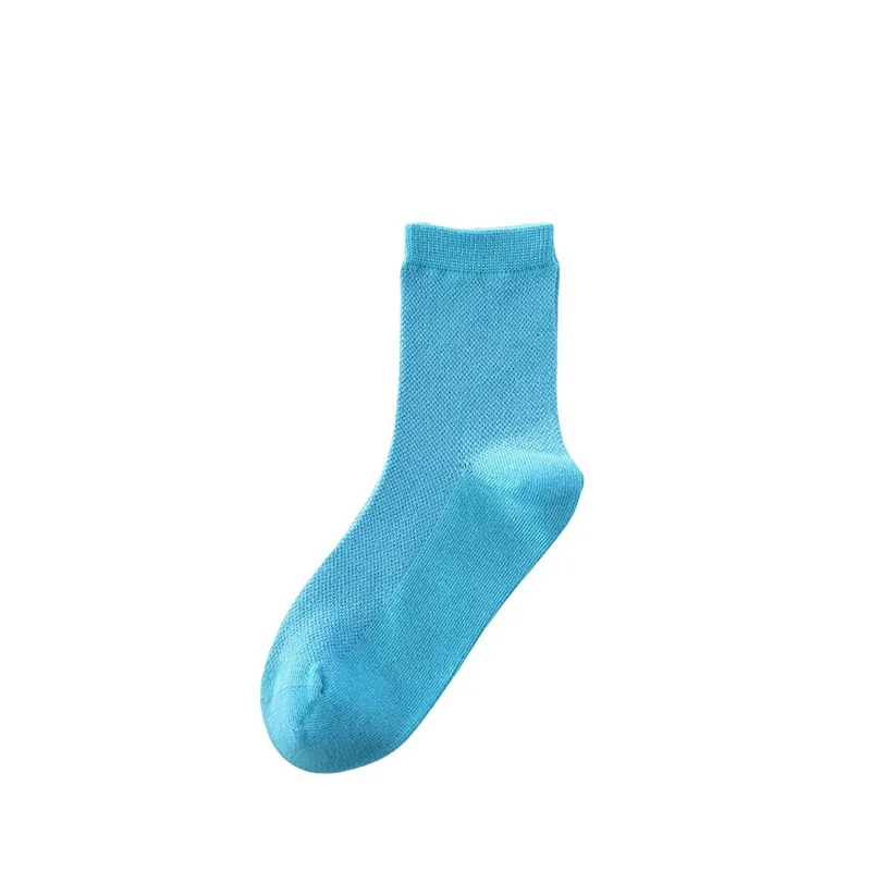 Mid-Calf Kids Girls Boys Mesh Sports Boneless Breathable Combed Cotton Student Baby Boys Quarter Cotton