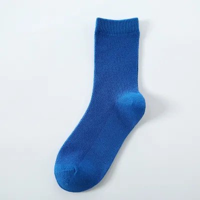Mid-Calf Kids Girls Boys Mesh Sports Boneless Breathable Combed Cotton Student Baby Boys Quarter Cotton