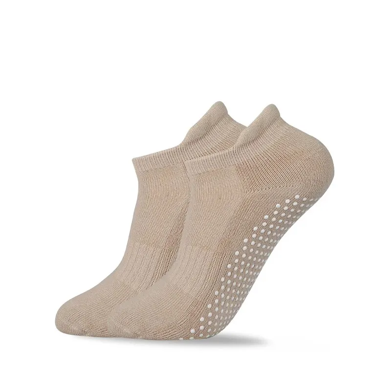 Professional Yoga Pilates Indoor Fitness Non-Slip Thickened Towel Bottom Floor Socks Ankle Socks Custom