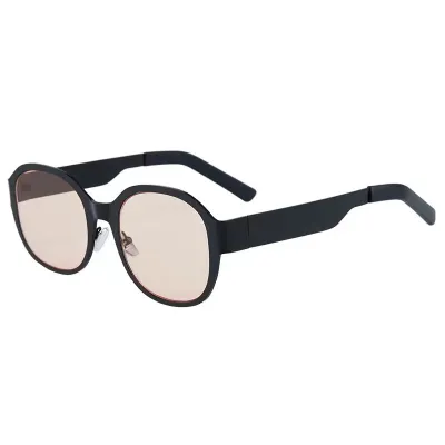 Women Fashion Metallic Vintage Large Frame Square Sunglasses