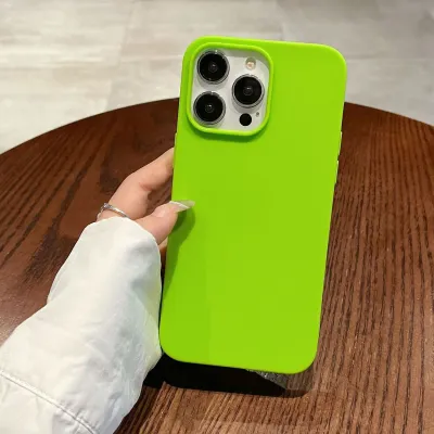 Simple Neutral Solid Color Frosted TPU Apple Phone Protective Case