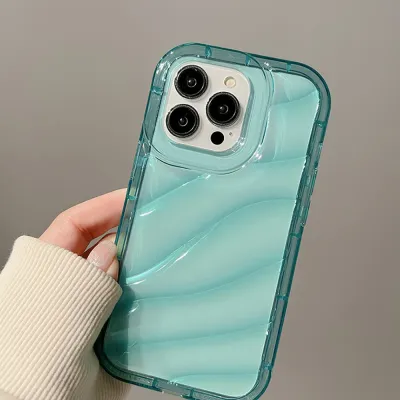 Women Simple Laser Clear TPU Apple Phone Case All-Inclusive