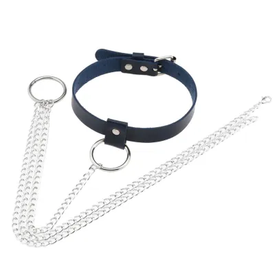Women's Fashion Leather Ring Necklace Belly Waist Chain Body Jewelry