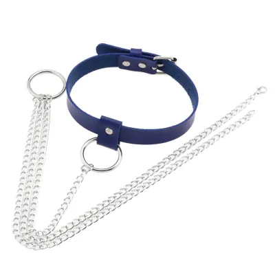 Women's Fashion Leather Ring Necklace Belly Waist Chain Body Jewelry