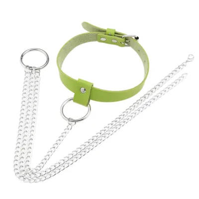 Women's Fashion Leather Ring Necklace Belly Waist Chain Body Jewelry