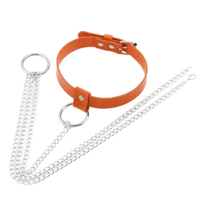 Women's Fashion Leather Ring Necklace Belly Waist Chain Body Jewelry