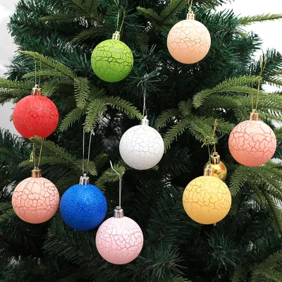 Christmas Multicolor Crack Ornaments