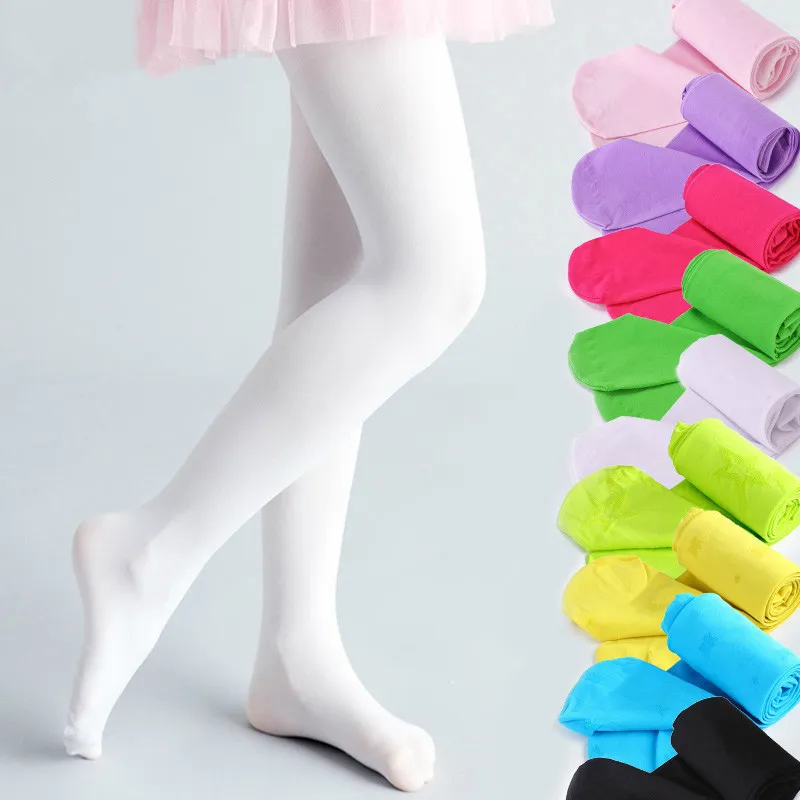 Kids Toddler Big Girls Spring Summer Casual Cute Solid Color Velvet Tight Pantyhose